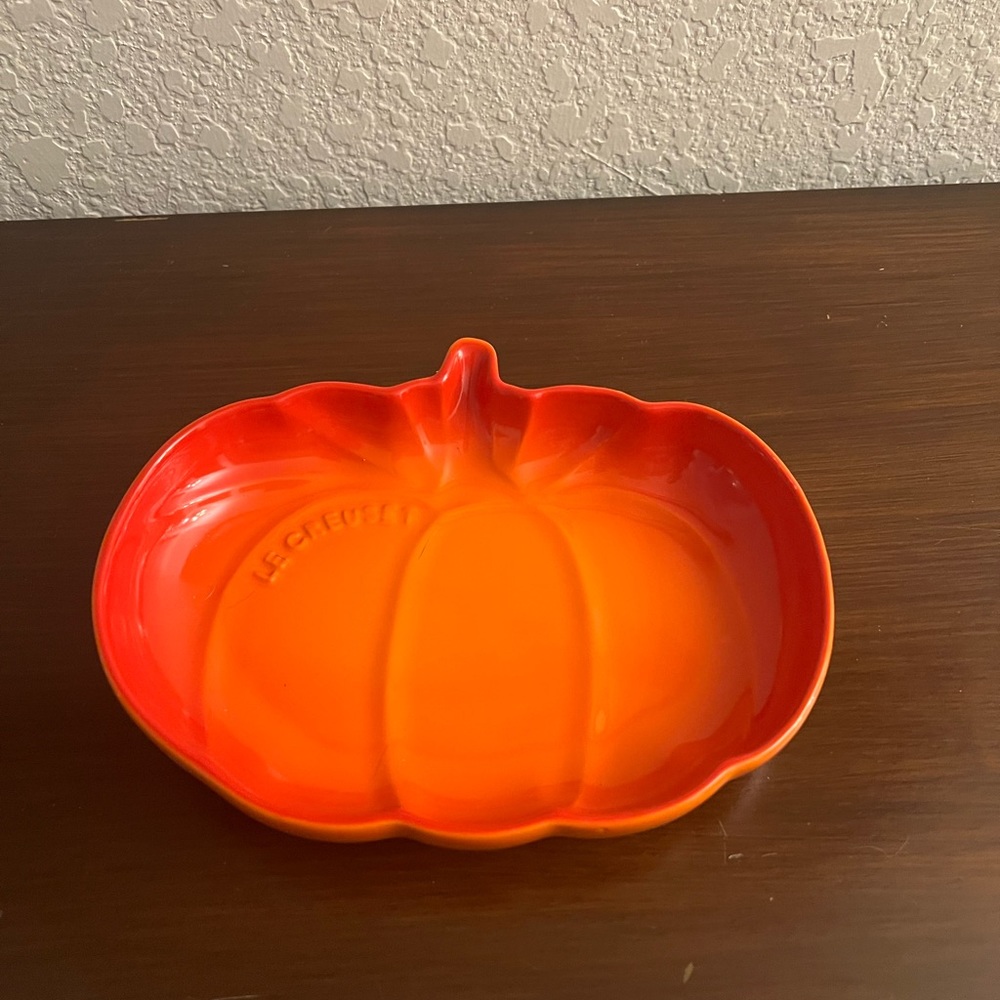 Le Creuset pumpkin serving dish